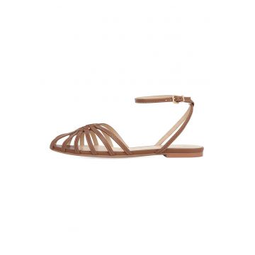 Sandale de piele cu barete multiple