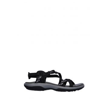 Sandale de piele ecologica si material textil Vacay