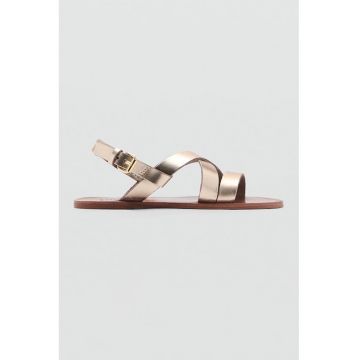 Sandale din piele cu barete multiple