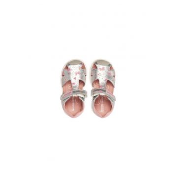 Sandale fete  305252135 - Piele naturala - Argintiu