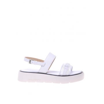 Sandale flatform cu catarama