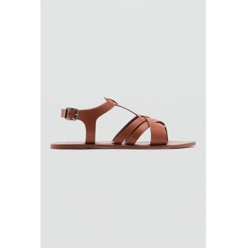 Sandale gladiator din piele