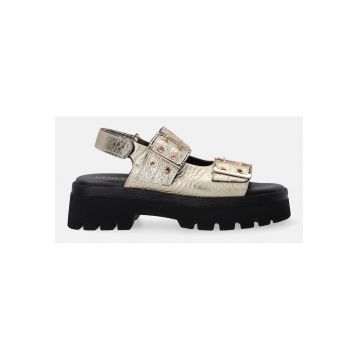 Sandale Cu Platforma Cu Metal