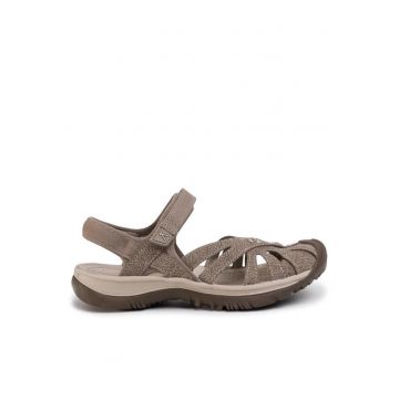 Sandale dama  207126985 - Piele ecologica/Textil - Maro