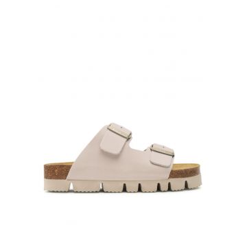 Sandale dama  302052103 - Piele naturala/Piele nabuc - Ecru