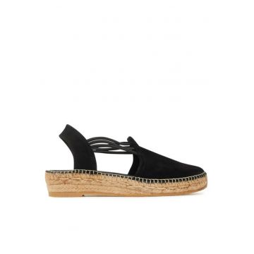 Sandale dama  302775392 - Piele intoarsa - Negru