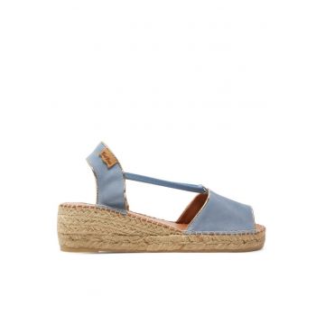 Sandale dama  303680527 - Piele intoarsa - Albastru