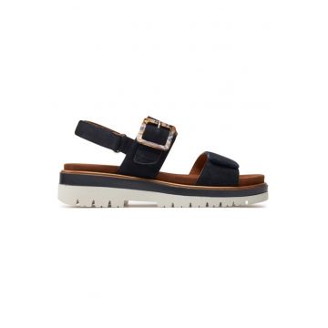 Sandale dama  303784515 - Piele intoarsa - Albastru