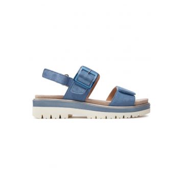 Sandale dama  303784522 - Piele intoarsa - Albastru