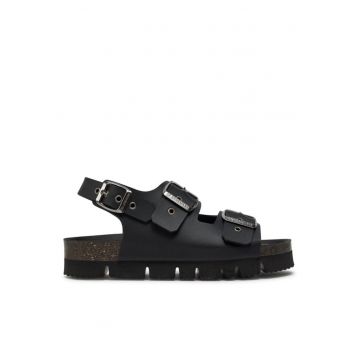 Sandale dama  303787851 - Piele ecologica - Negru