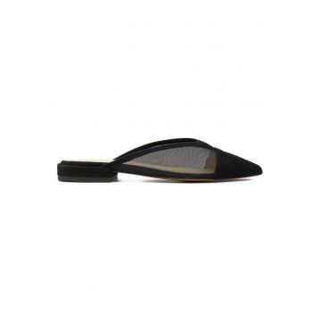 Sandale dama  303970147 - Piele intoarsa/Sintetic - Negru
