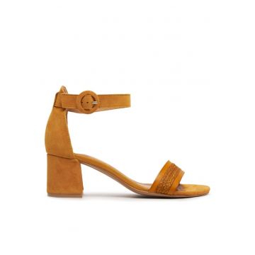 Sandale dama - 47302 -  Piele naturala - Galben