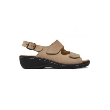Sandale dama Brinkmann - 303787912 - Piele naturala/Piele nabuc - Bej - Bej