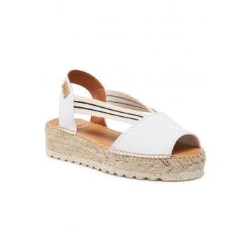 Sandale dama -  Piele naturala - Alb - Alb