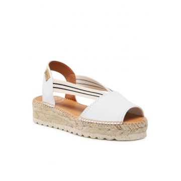 Sandale dama -  Piele naturala - Alb