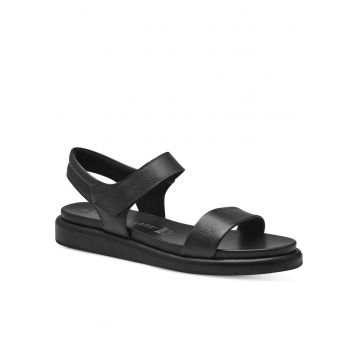 Sandale dama -  Piele naturala/Sintetic - Negru