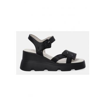 Sandale de piele cu platforma