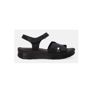 Sandale din piele cu banda velcro