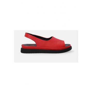 Sandale din piele cu bareta elastica