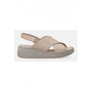 Sandale din piele cu bareta velcro