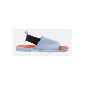 Sandale din piele cu design colorblock