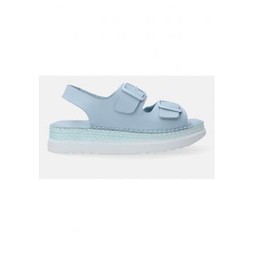 Sandale din piele cu design cu catarame