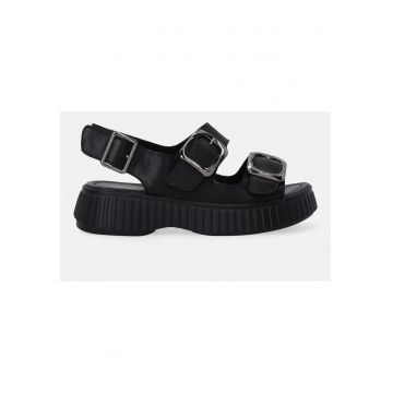 Sandale din piele cu platforma