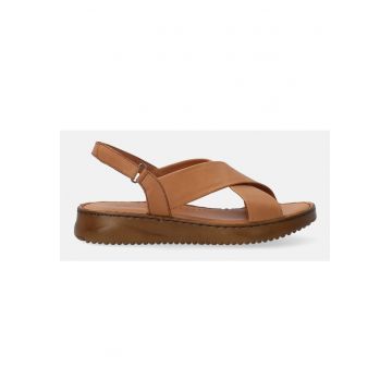 Sandale din piele naturala cu bareta velcro