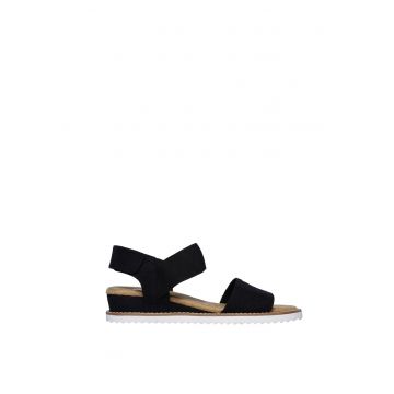 Sandale wedge de piele intoarsa Desert Kiss