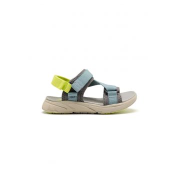 Sandale cu talpa plata si inchidere velcro