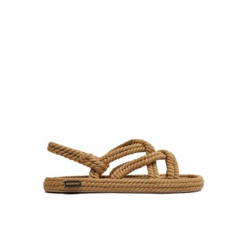 Sandale dama - 10728 -  Textil - Bej