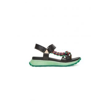 Sandale dama - HV253898 -  Piele naturala - Negru