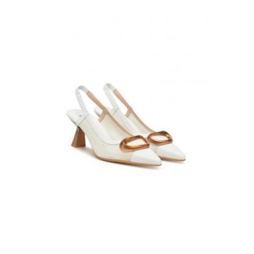 Sandale dama - HV253957 -  Piele naturala - Alb