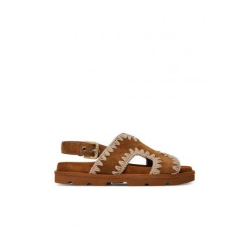 Sandale dama - MU.SW631006A -  Piele naturala - Maro
