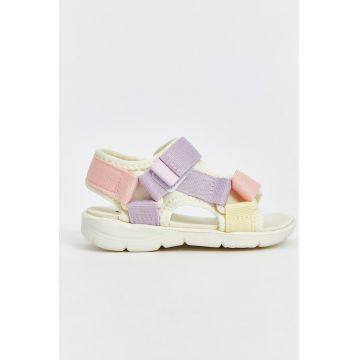 Sandale din material textil cu inchidere velcro