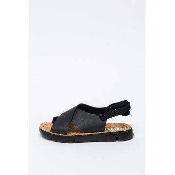 Sandale din piele cu inchidere velcro Oruga
