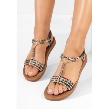 Sandale fara toc Princess negre