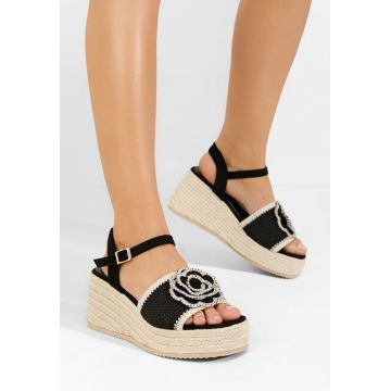 Sandale cu platforma Lorine negre
