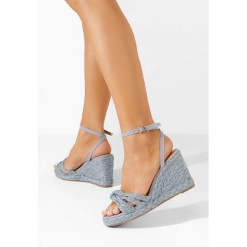 Sandale cu platforma Zarria bleu