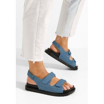 Sandale cu talpa groasa Briane denim