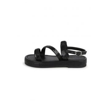Sandale dama  303669300 - Piele ecologica - Negru - Negru