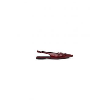 Sandale dama  305109705 - Piele naturala - Rosu