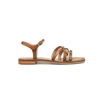 Sandale dama - D55YMD-01JQS -  Piele naturala - Maro
