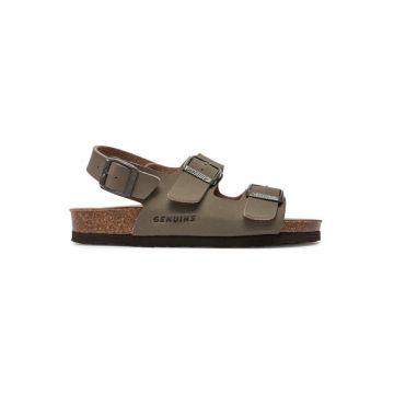 Sandale dama -  Piele ecologica - Gri - Gri