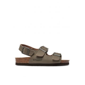 Sandale dama -  Piele ecologica - Gri