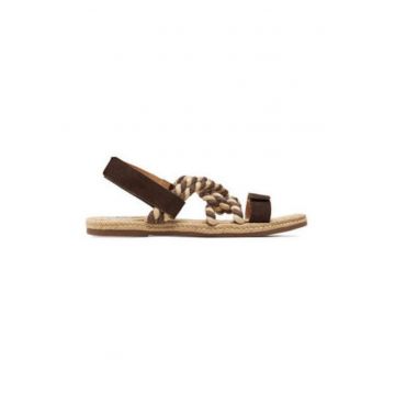 Sandale dama  piele naturala - maro -