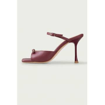 Sandale de piele cu toc clasic Valentina