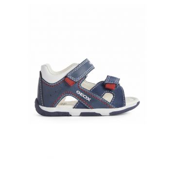 Sandale de piele si piele intoarsa cu velcro Sandale de piele si piele intoarsa cu velcro