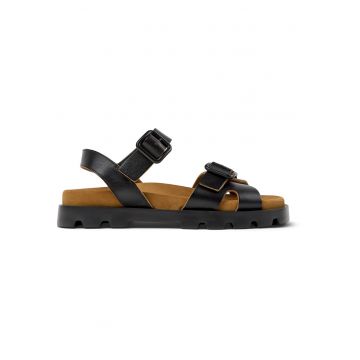 Sandale din piele Brutus - Negru