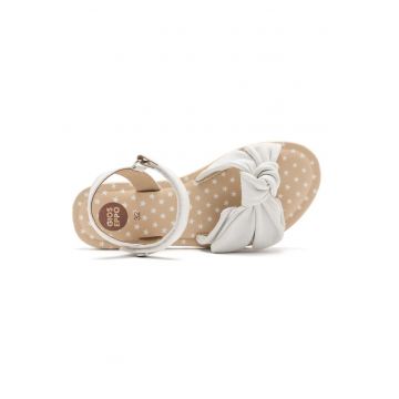 Sandale din piele cu inchidere velcro Wareham - Alb